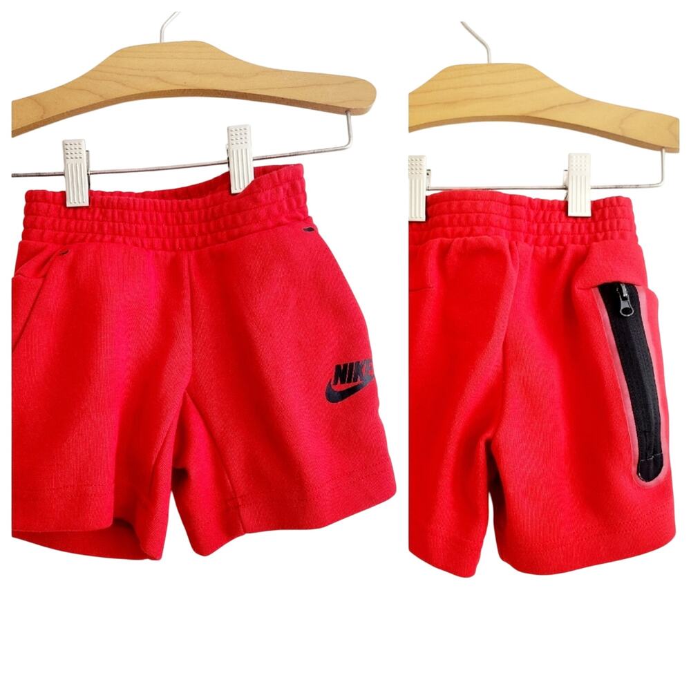 2T Nike Tech Kids Red Shorts